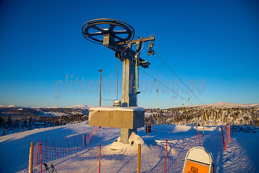 Valdres alpinsenter i Aurdal en flott januardag.