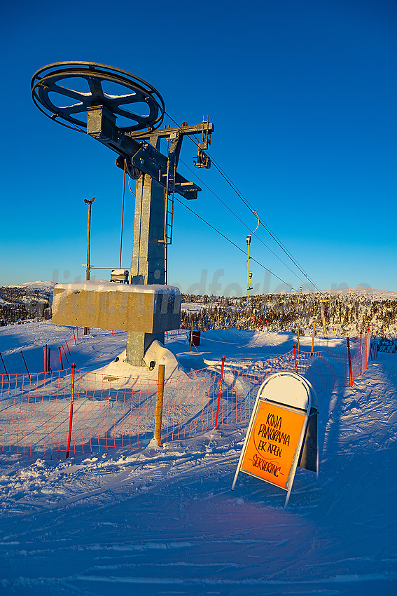 Valdres alpinsenter i Aurdal en flott januardag.