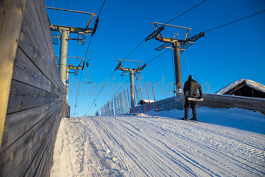 Valdres alpinsenter i Aurdal en flott januardag.