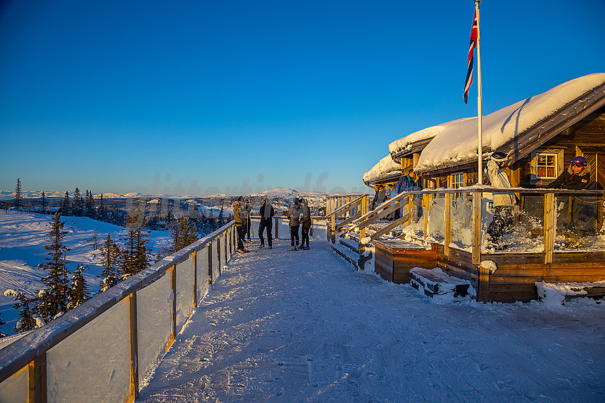 Valdres alpinsenter i Aurdal en flott januardag.