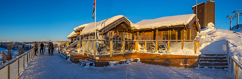 Valdres alpinsenter i Aurdal en flott januardag.