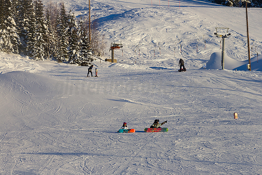 Valdres alpinsenter i Aurdal en flott januardag.