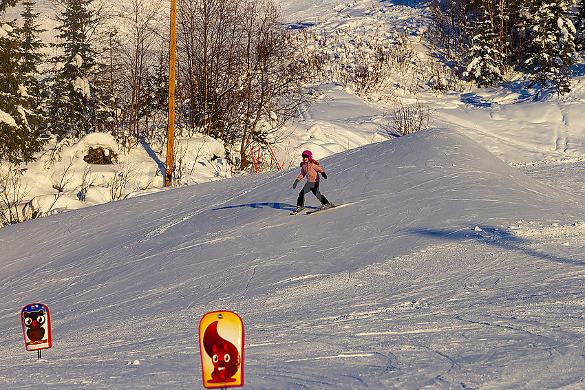 Valdres alpinsenter i Aurdal en flott januardag.