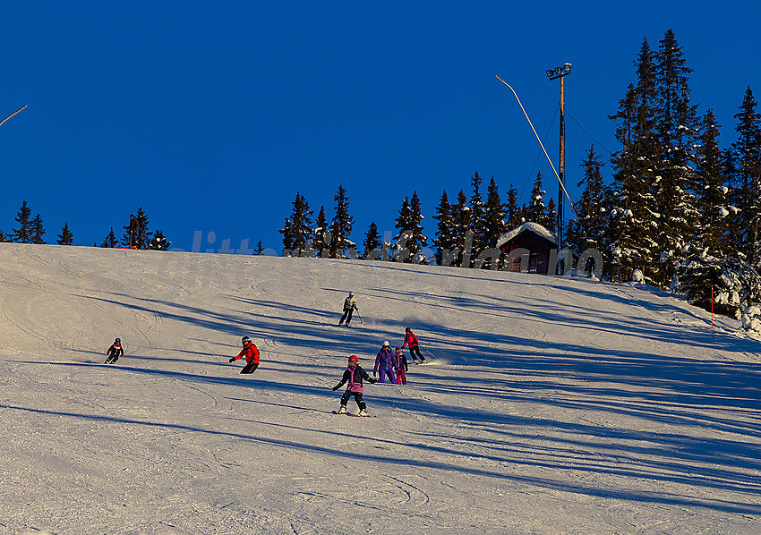 Valdres alpinsenter i Aurdal en flott januardag.