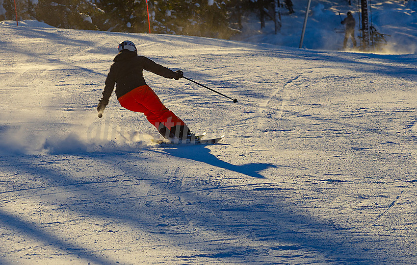 Valdres alpinsenter i Aurdal en flott januardag.