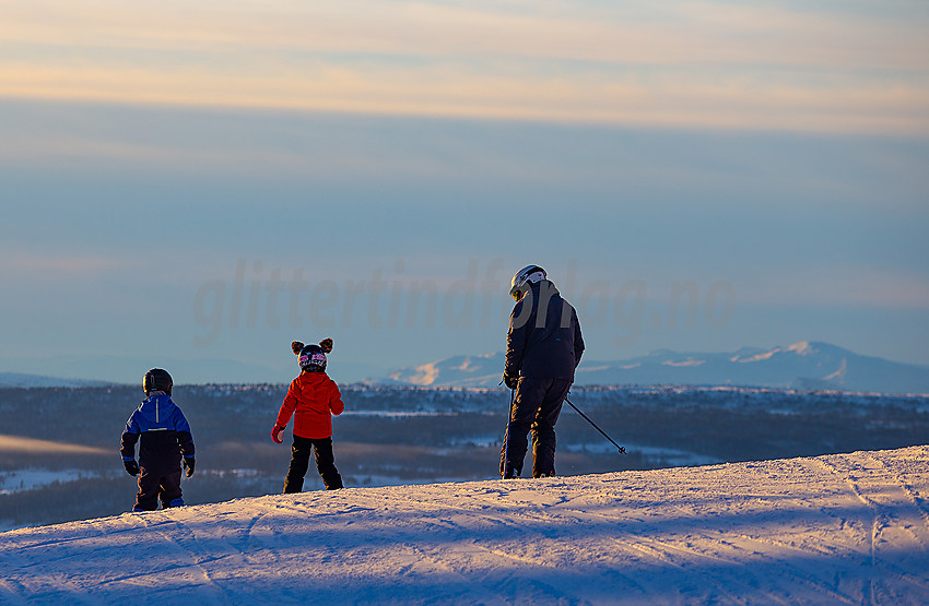 Valdres alpinsenter i Aurdal en flott januardag.