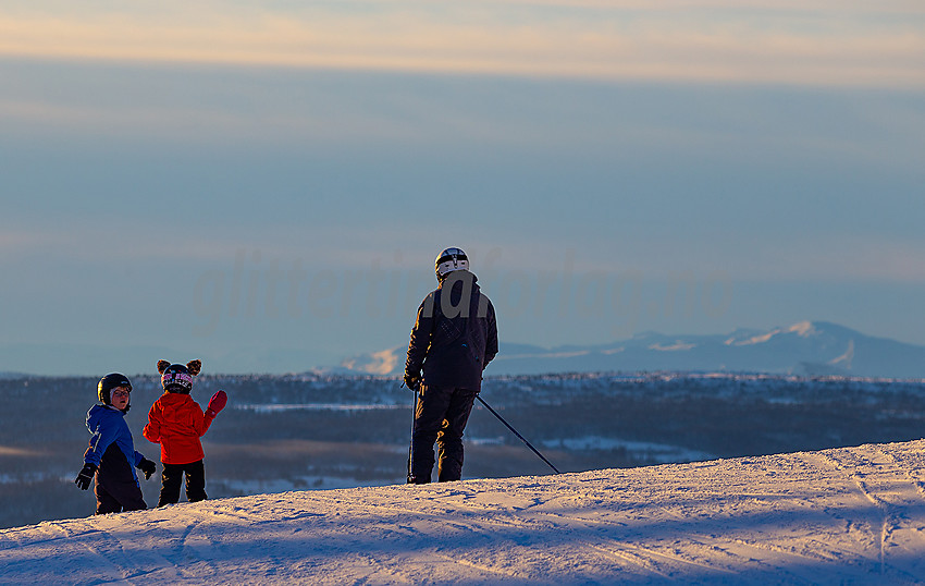 Valdres alpinsenter i Aurdal en flott januardag.