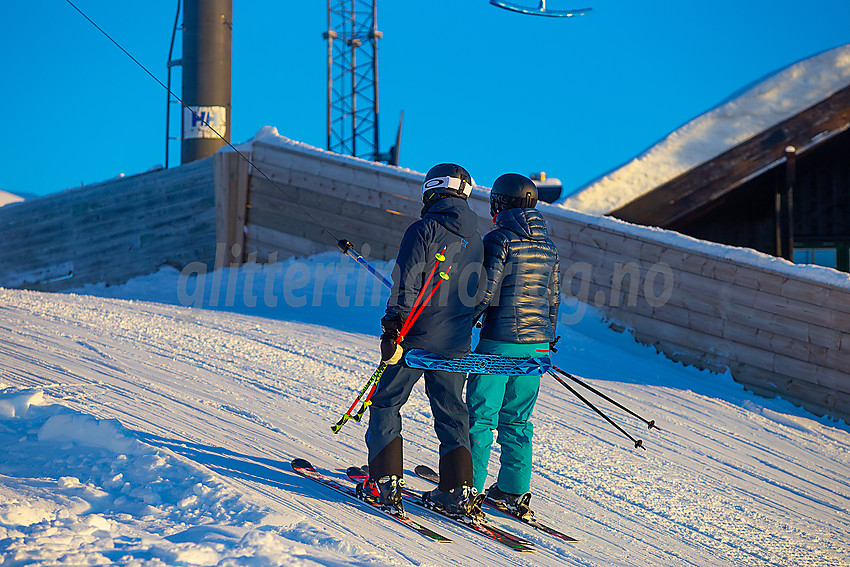 Valdres alpinsenter i Aurdal en flott januardag.