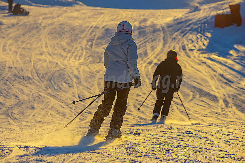 Valdres alpinsenter i Aurdal en flott januardag.