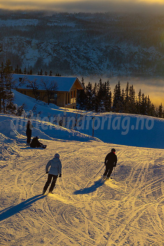 Valdres alpinsenter i Aurdal en flott januardag.