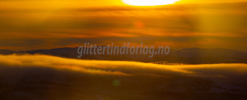 Valdres alpinsenter i Aurdal en flott januardag.