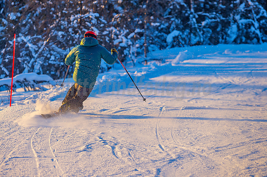 Valdres alpinsenter i Aurdal en flott januardag.