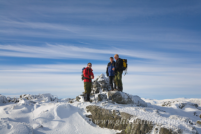 Pause på Lauvhøes "midttopp" (1964 moh).