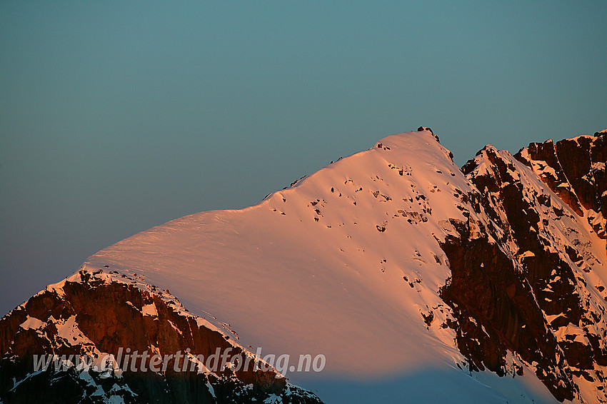 Fra Høgdebrotet mot Steinflytinden (2318 moh) med telelinse.