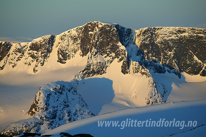 Kalvehøgde (2208 moh) sett fra Høgdebrotet i nord.