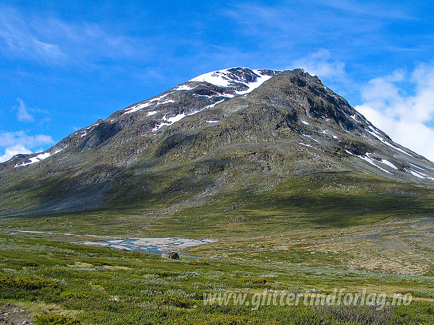 I Visdalen med Styggehøe (2213 moh) i bakgrunnen.