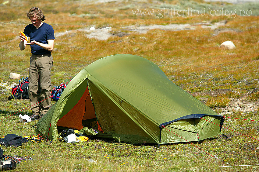 Teltleir i Leirungsdalen.