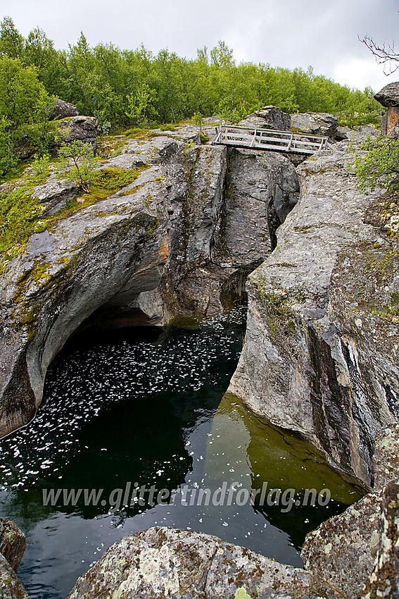 Flott trebro over Veogjelet.