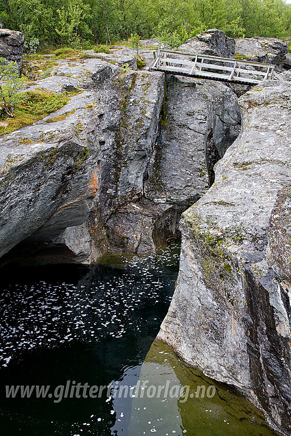 Flott trebro over Veogjelet.