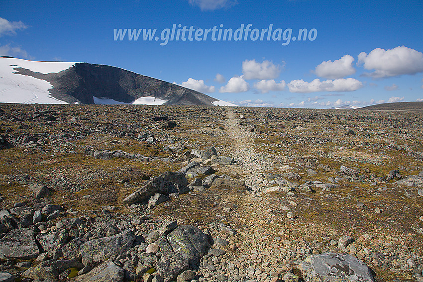 Den nedlagte ruta fra Spiterstulen mot Juvasshytta over Juvflye.