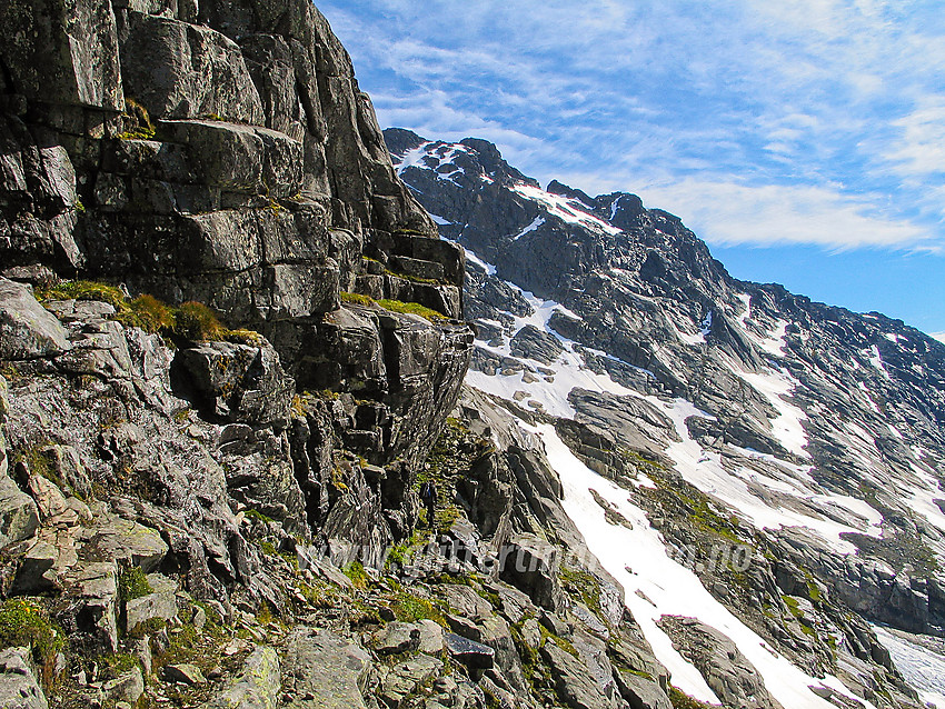 Berges Chausse på vei bort til Slingsbybreen.